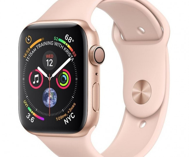 Apple Watch Series 4 44mm Aur Alum. w. Banda sport Pink Sand (MU6F2) folosită