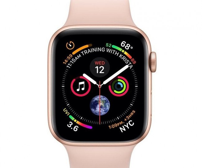 Apple Watch Series 4 44mm Aur Alum. w. Banda sport Pink Sand (MU6F2) folosită