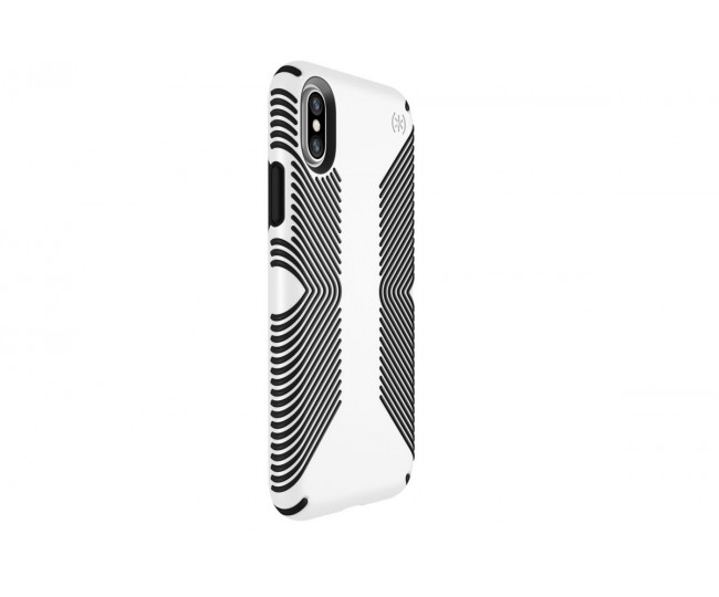 Чехол Speck Presidio Grip для iPhone X White/Black (SP-103131-1909)