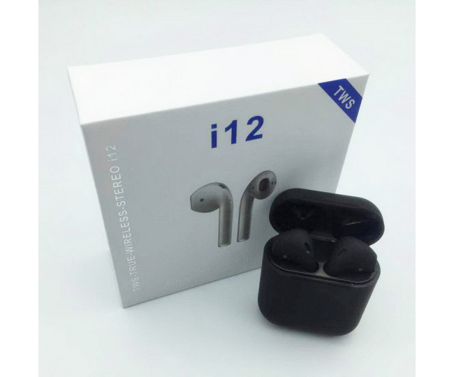 Наушники Беспроводные Bluetooth HBQ I12 TWS Black