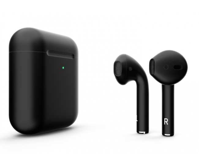Наушники Apple AirPods 2 MRXJ2 с беспроводной зарядкой Black Matte (Черные матовые)