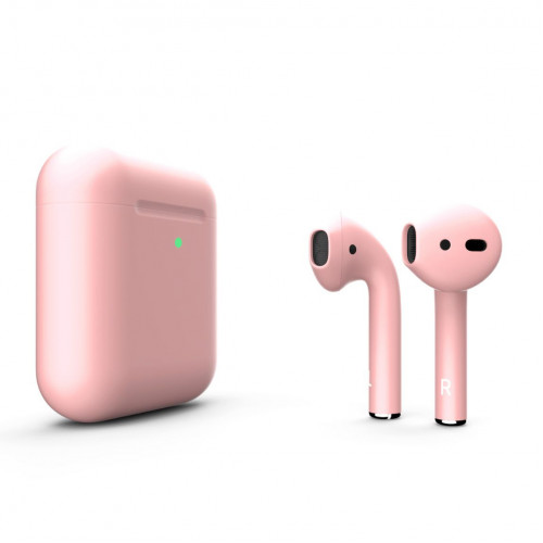 Наушники Apple AirPods 2 MRXJ2 с беспроводной зарядкой Pink Sand Matte (Песочно-розовые матовые)
