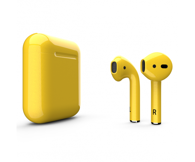 Наушники Apple AirPods 1 MMEF2 Yellow Gloss (Желтые глянцевые)