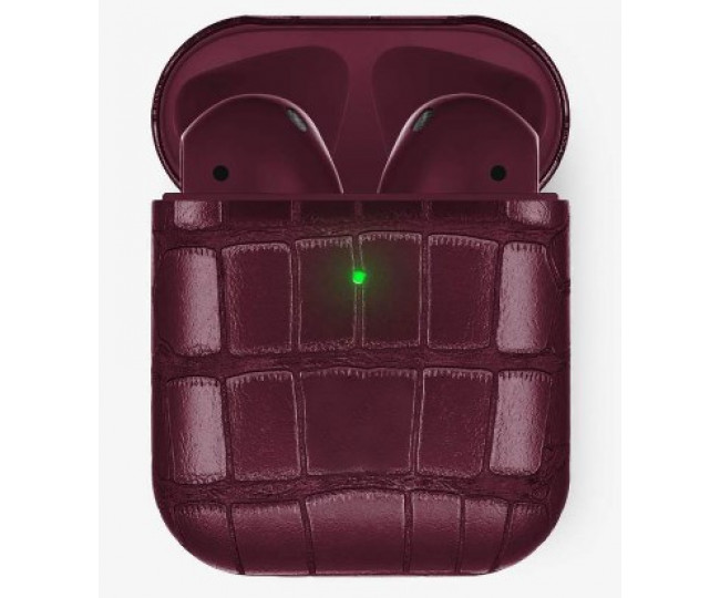 Наушники Apple AirPods 2 MRXJ2 Alligator Burgundy