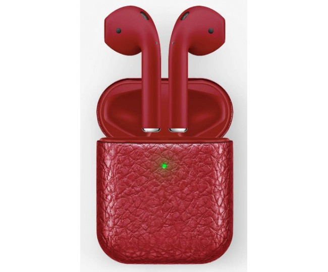 Наушники Apple AirPods 2 MRXJ2 Calfskin Red