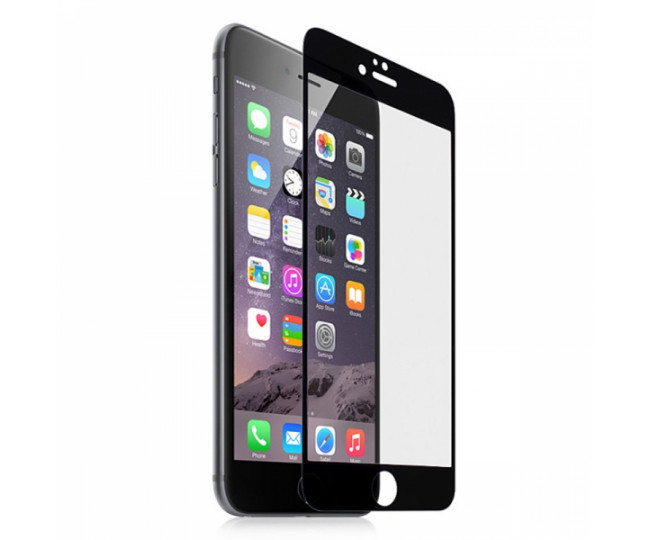 Защитное стекло 5D для iPhone 6/6S Black б/к