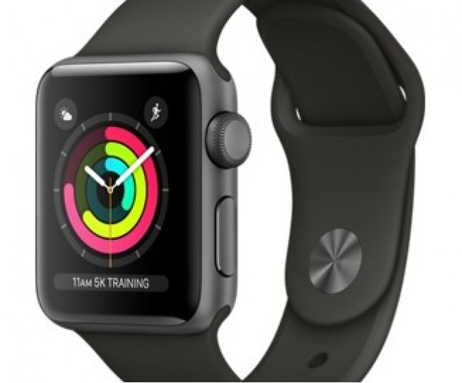 Apple Watch Series 3 38 mm GPS gri spațial Gri aluminiu Sport Band (MR352).