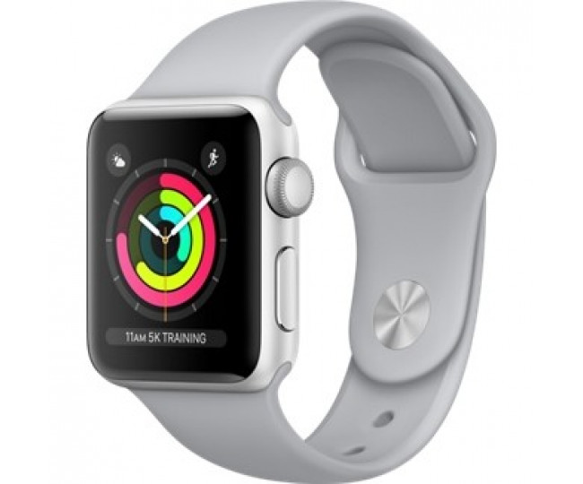 Часы Apple Watch Series 3 38mm GPS Silver Aluminum Case with Fog Sport Band (MQKU2) б/у