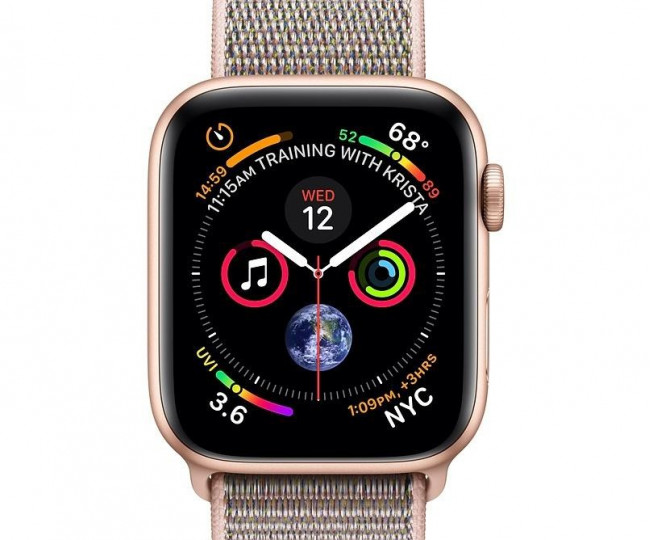 Apple Watch Series 4 44mm Gold Alum. w. Pink Sand Sport Loop (MU6G2) б/у
