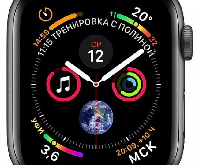 Apple Watch Series 4 GPS + LTE 40mm Gray Alum. w. Black Sport b. Gray Alum. (MTUG2, MTVD2) б/у