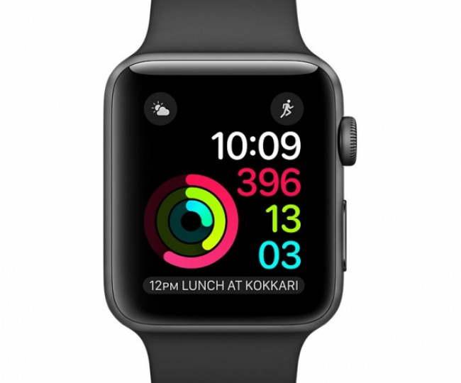 Apple Watch Series 3 38 mm GPS gri spațial Gri aluminiu Sport Band (MR352).