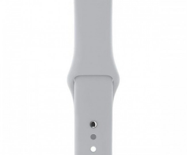 Carcasă din aluminiu argintiu Apple Watch Series 3 de 42 mm cu bandă sport ceață (MQL02)