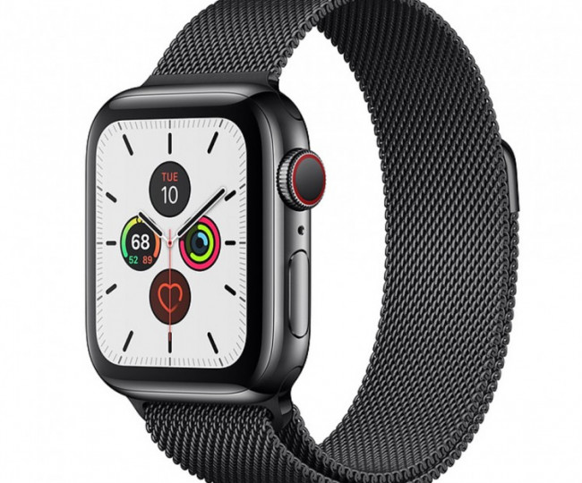 Carcasă din oțel SB de 40 mm Apple Watch Series 5 (GPS + Cellular) folosit cu buclă SB Milanese (MWWX2)