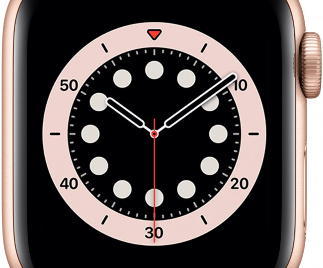 Apple Watch 6 40mm GPS Gold Aluminum Case with Pink Sand Sport Band (MG123LL) б/у