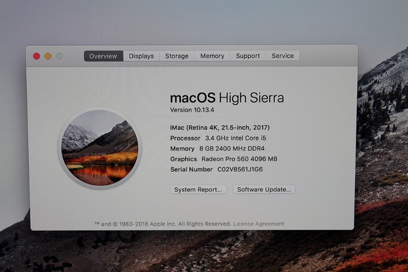 Apple iMac 21,5" cu ecran Retina 4K 2017 (MNE02) folosit 4,5/5