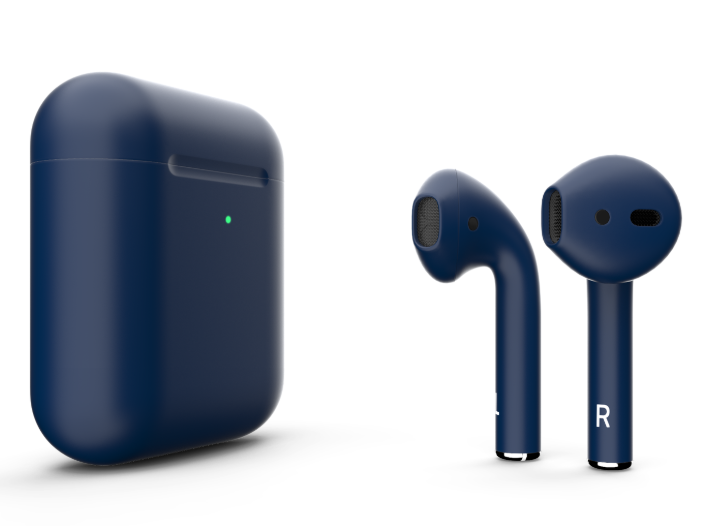 Наушники Apple AirPods 2 MRXJ2 с беспроводной зарядкой Night Blue Matte (Темно синие матовые)