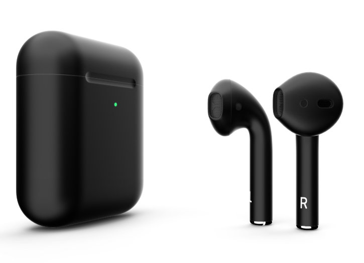 Наушники Apple AirPods 2 MRXJ2 с беспроводной зарядкой Black Matte (Черные матовые)