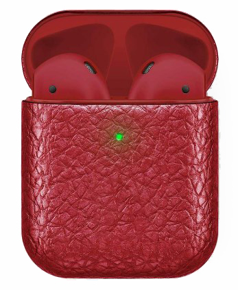 Наушники Apple AirPods 2 MRXJ2 Calfskin Red