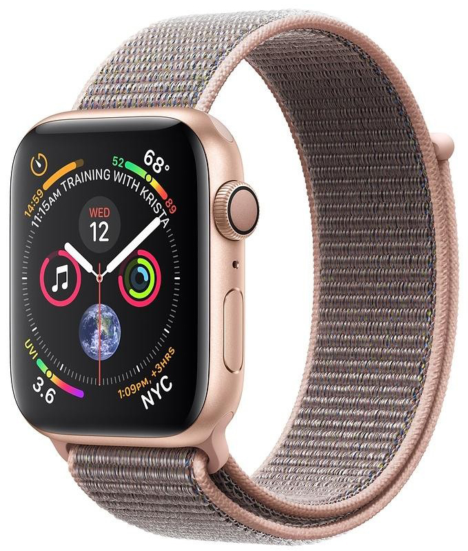 Apple Watch Series 4 44mm Gold Alum. w. Pink Sand Sport Loop (MU6G2) б/у