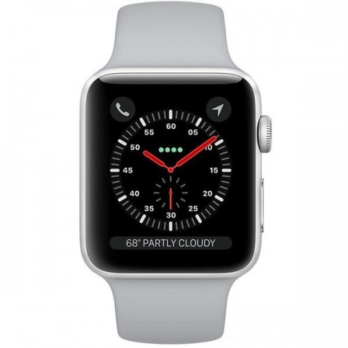 Carcasă din aluminiu argintiu Apple Watch Series 3 de 42 mm cu bandă sport ceață (MQL02)