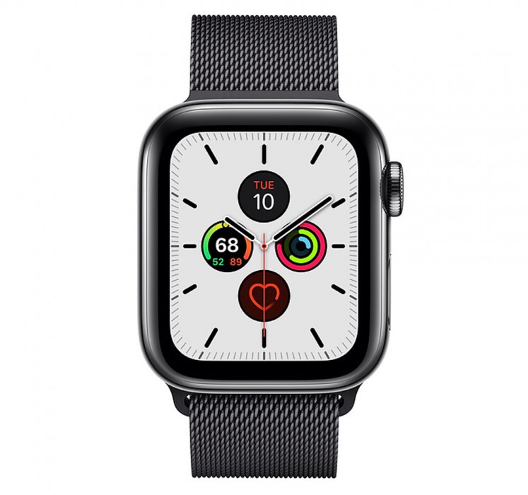 Carcasă din oțel SB de 40 mm Apple Watch Series 5 (GPS + Cellular) folosit cu buclă SB Milanese (MWWX2)